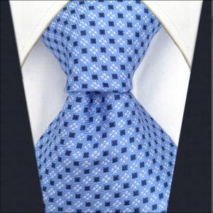 Shlax&Wing Design Dots Neckties For Men Grey Blue Silk Mens Tie Business Classic