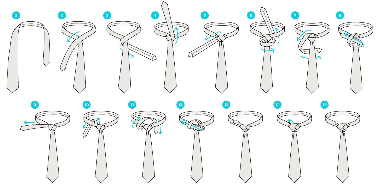 HOW TO TIE A TIE ON YOUR MAN--Eldredge